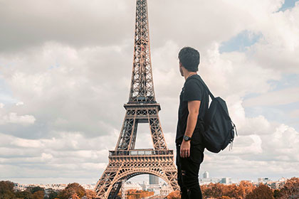 Eiffel man Paris Eiffel man Paris