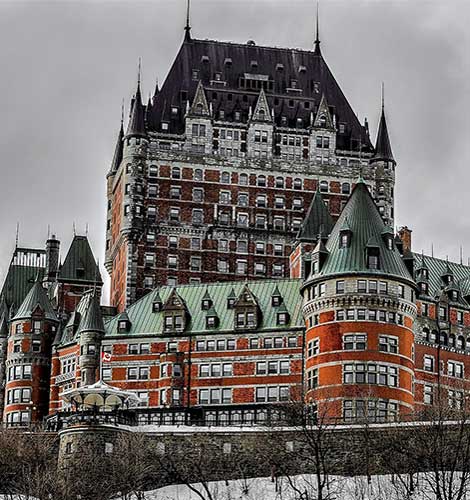 Castillo en la ciudad de Quebec Canada