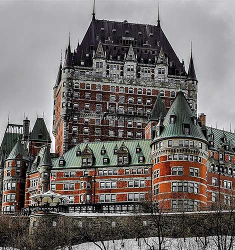 Quebec city castle Canada Quebec city castle Canada