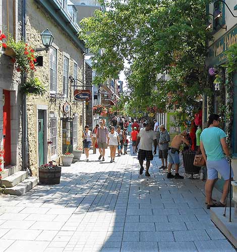 Calle en la ciudad de Quebec