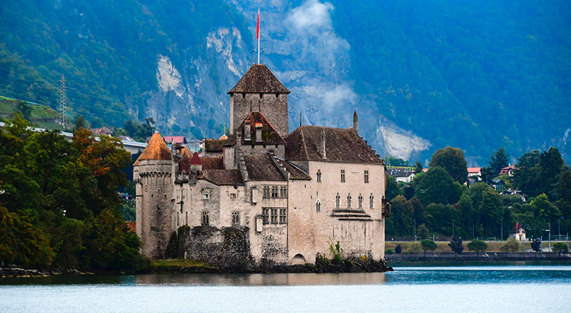 Castillo Chillon en Montreux Suiza