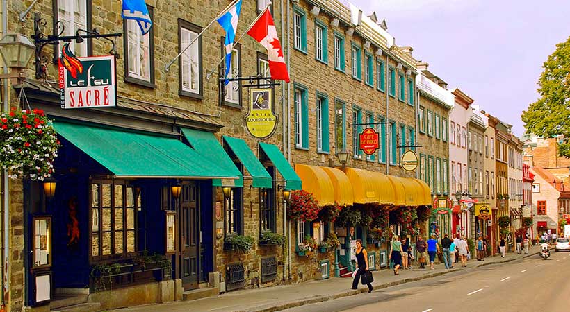 Calles de Quebec en Canadá Calles de Quebec en Canada