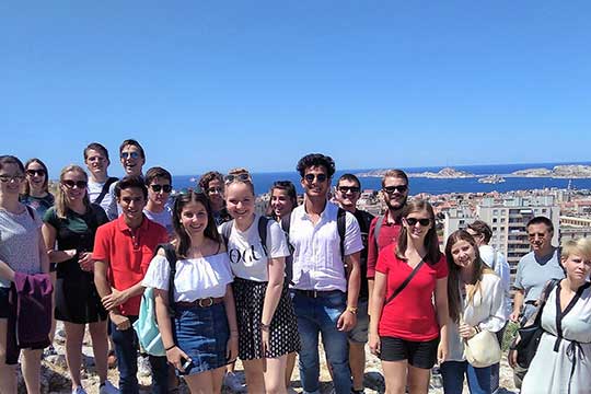 Estudiantes en Montpellier